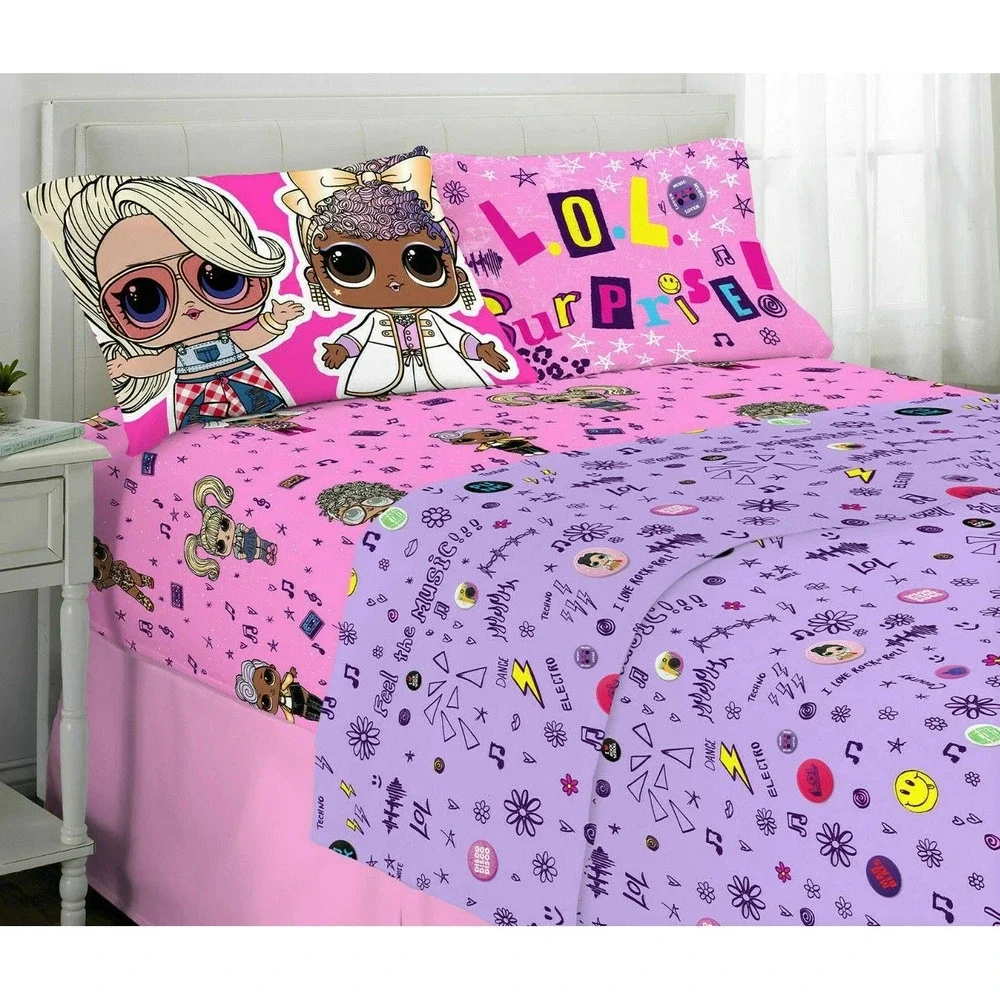LOL Surprise! FULL Microfiber Sheet Set Soft Remix Super Soft 4 Piece Set NEW